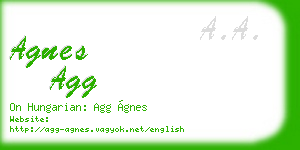 agnes agg business card